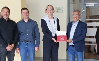 Übergabe Förderbescheid Sporthalle